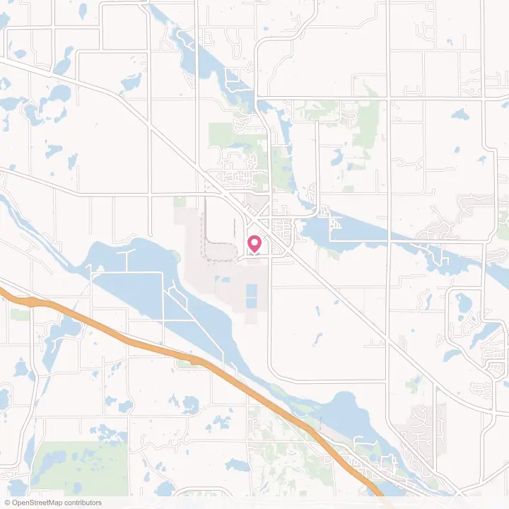 Map of the flower delivery area in Becker, Minnesota