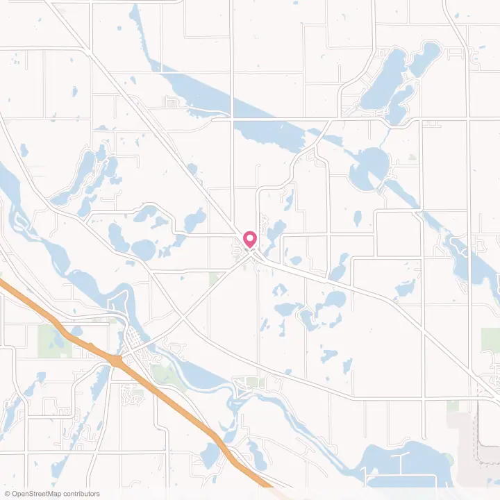 Map of the flower delivery area in Clear Lake, Minnesota