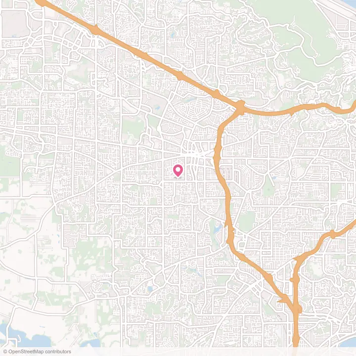 Map of the flower delivery area in Beaverton, Oregon