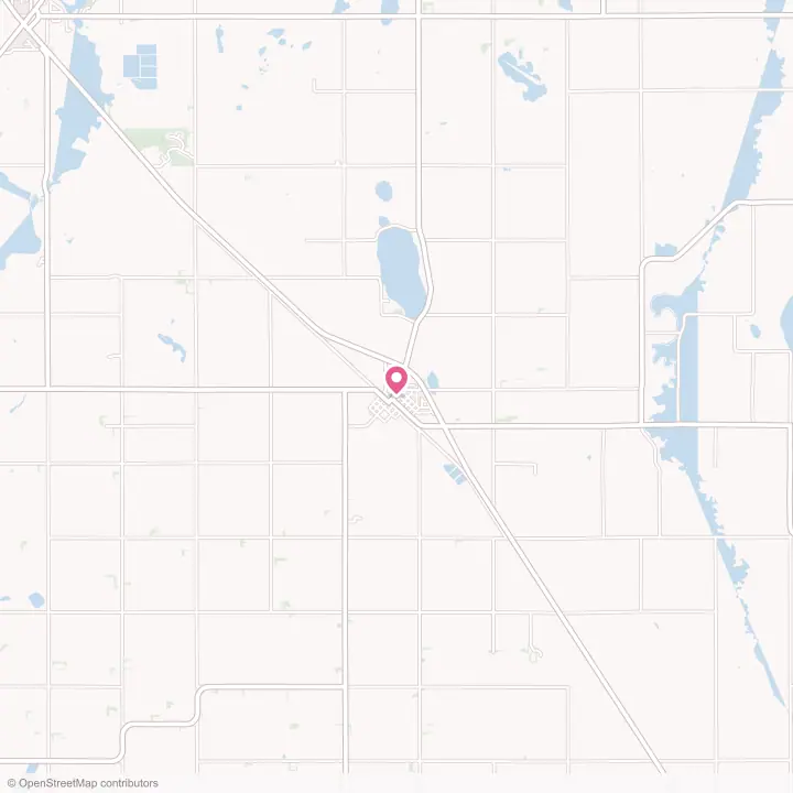 Map of the flower delivery area in Hancock, Minnesota