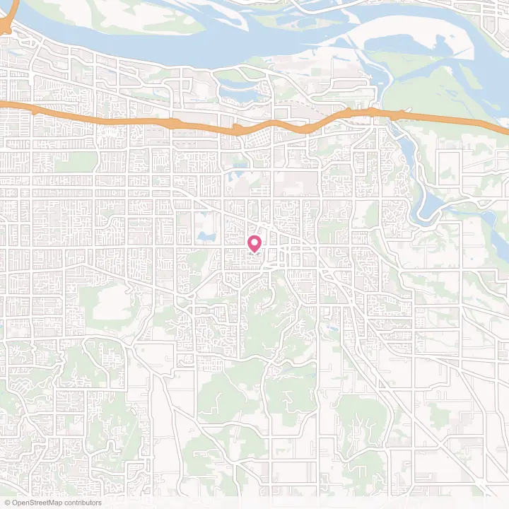 Map of the flower delivery area in Gresham, Oregon