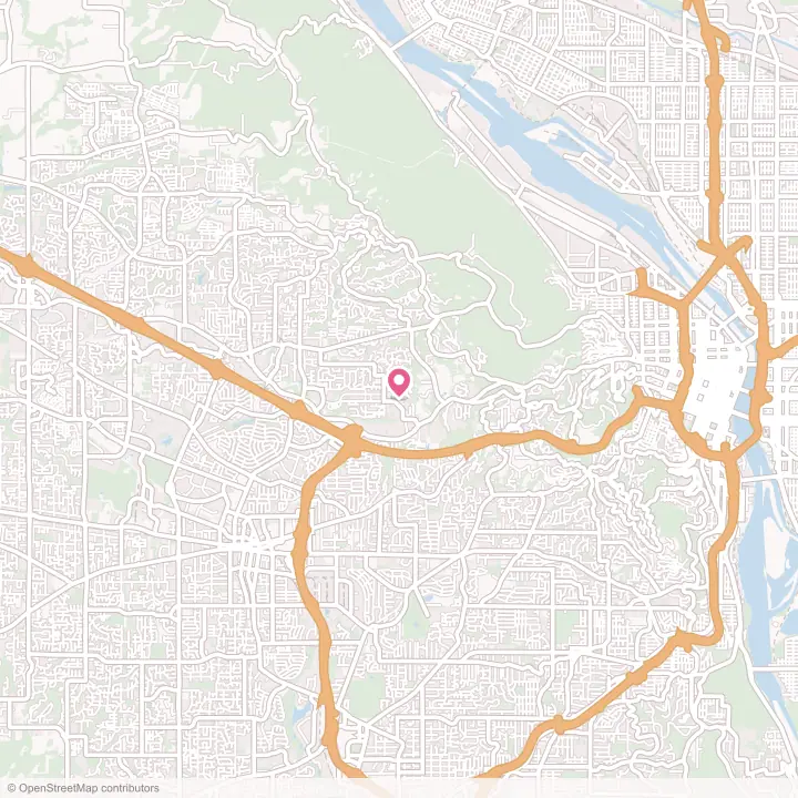 Map of the flower delivery area in West Haven-Sylvan, Oregon