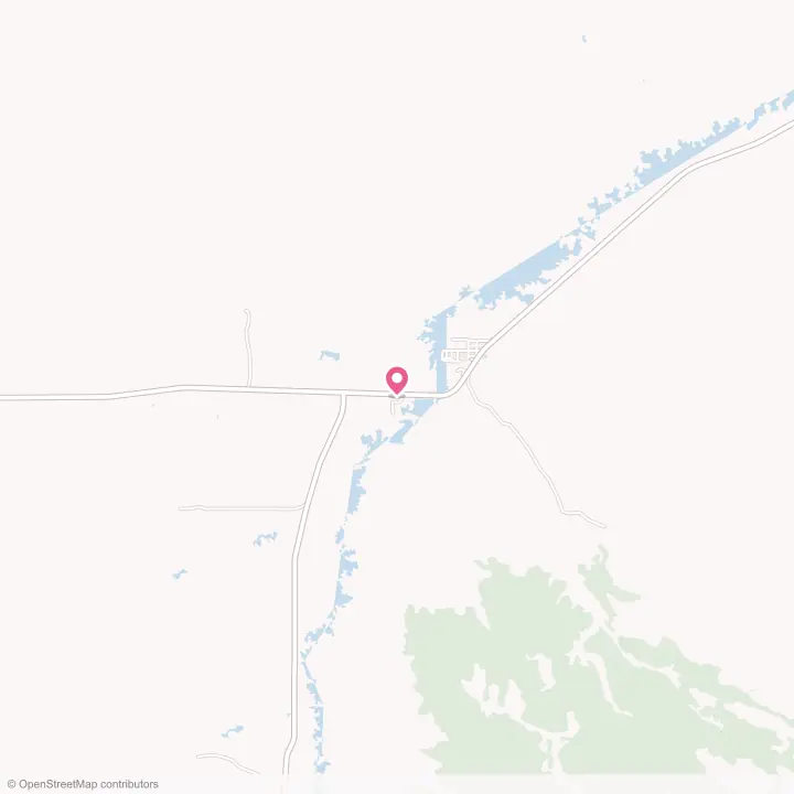 Map of the flower delivery area in Busby, Montana