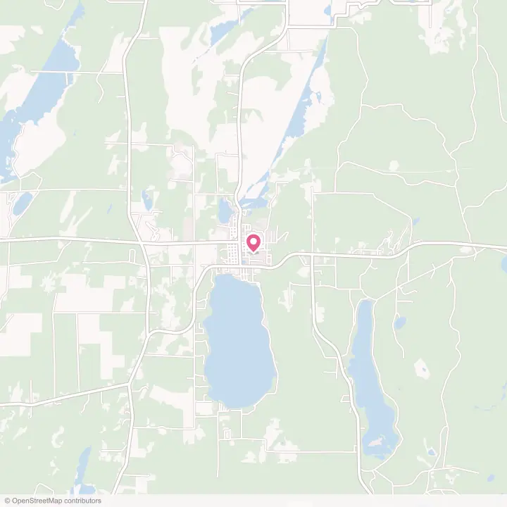 Map of the flower delivery area in Crandon, Wisconsin