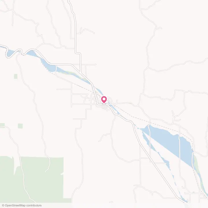 Map of the flower delivery area in Wallowa, Oregon