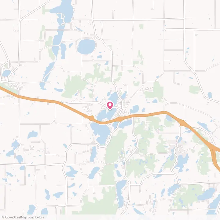 Map of the flower delivery area in Avon, Minnesota