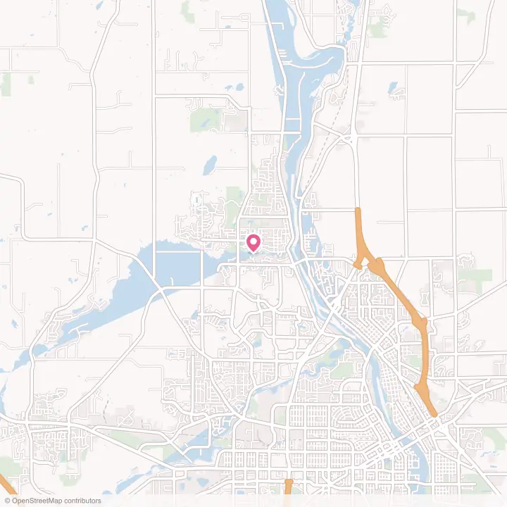 Map of the flower delivery area in Sartell, Minnesota
