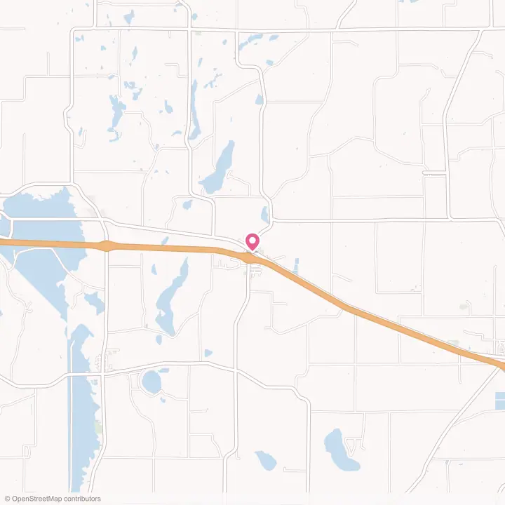 Map of the flower delivery area in Freeport, Minnesota