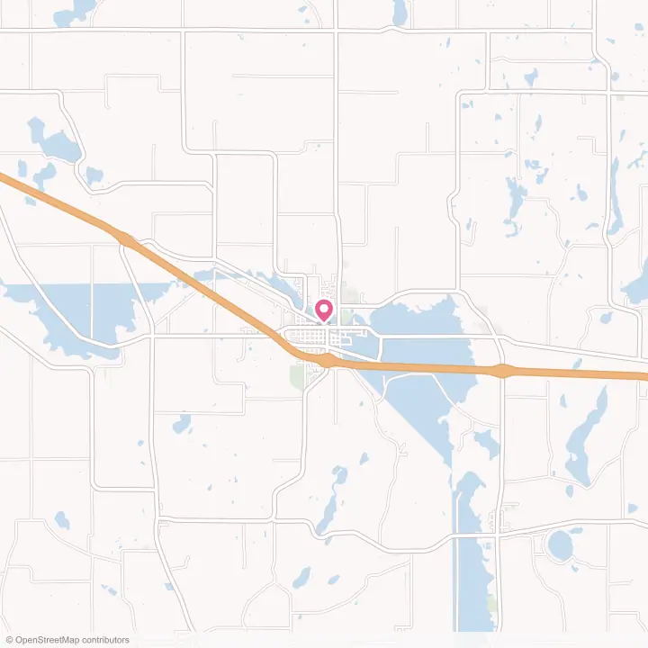Map of the flower delivery area in Melrose, Minnesota