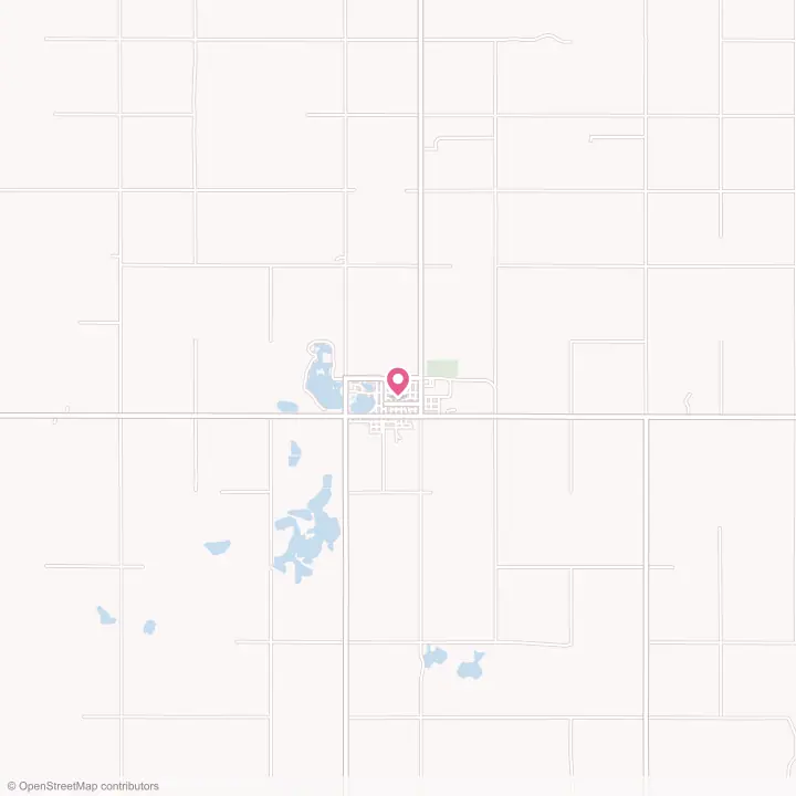 Map of the flower delivery area in Eureka, South Dakota