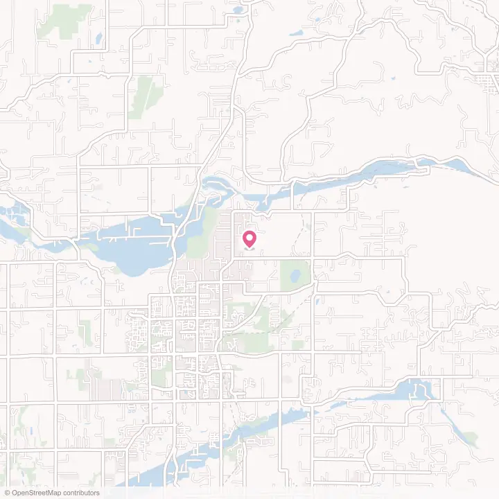 Map of the flower delivery area in Lewisville, Washington