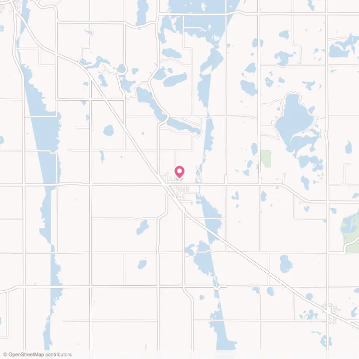 Map of the flower delivery area in Hoffman, Minnesota