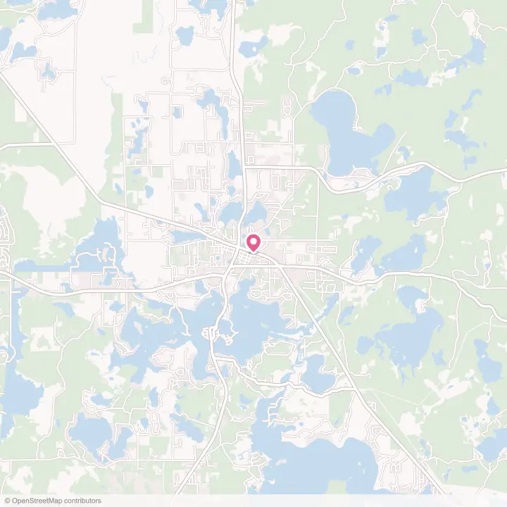 Map of the flower delivery area in Woodruff, Wisconsin