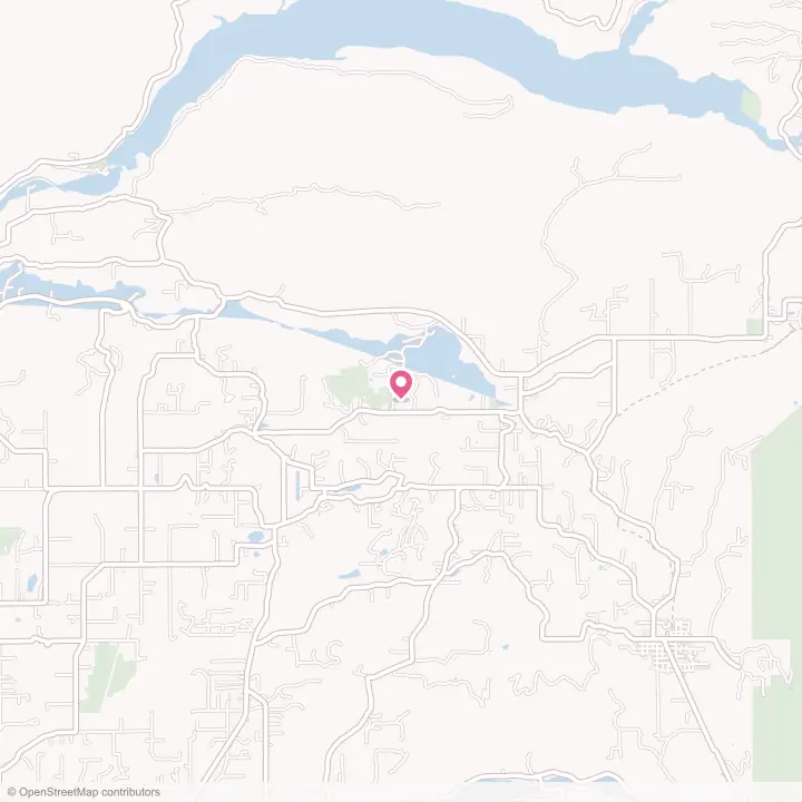 Map of the flower delivery area in Amboy, Washington