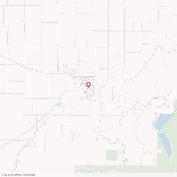Map of the flower delivery area in Grangeville, Idaho