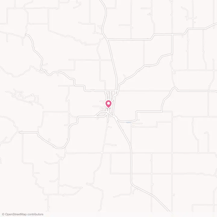 Map of the flower delivery area in Cottonwood, Idaho