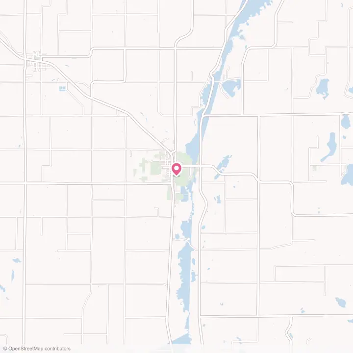 Map of the flower delivery area in Browerville, Minnesota