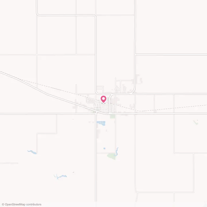 Map of the flower delivery area in Bowman, North Dakota