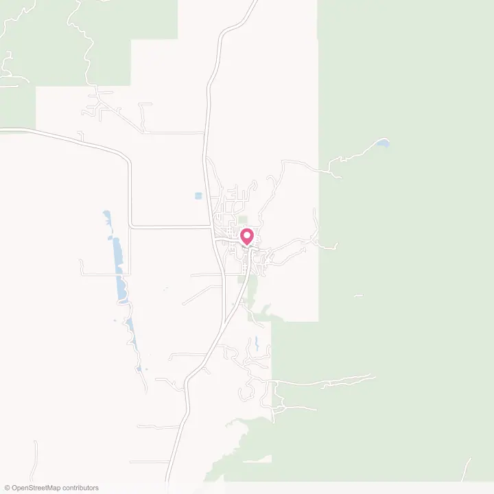 Map of the flower delivery area in Philipsburg, Montana