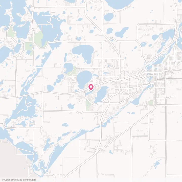 Map of the flower delivery area in Baxter, Minnesota