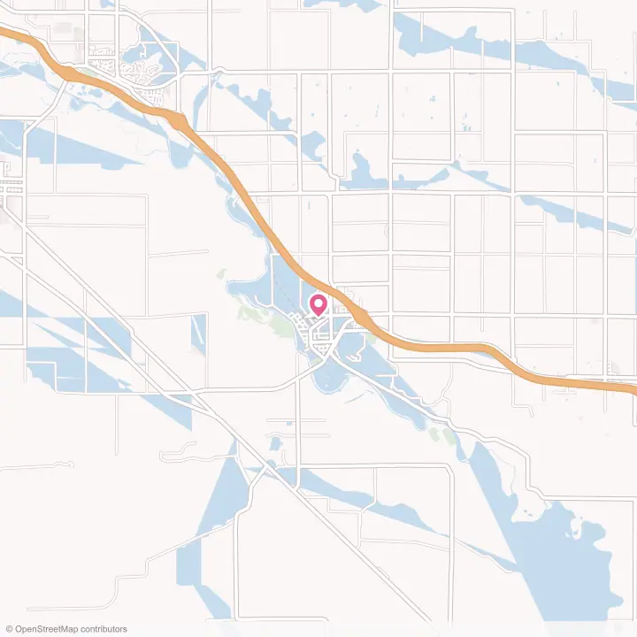 Map of the flower delivery area in Granger, Washington