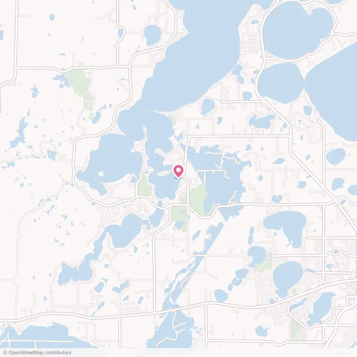 Map of the flower delivery area in East Gull Lake, Minnesota
