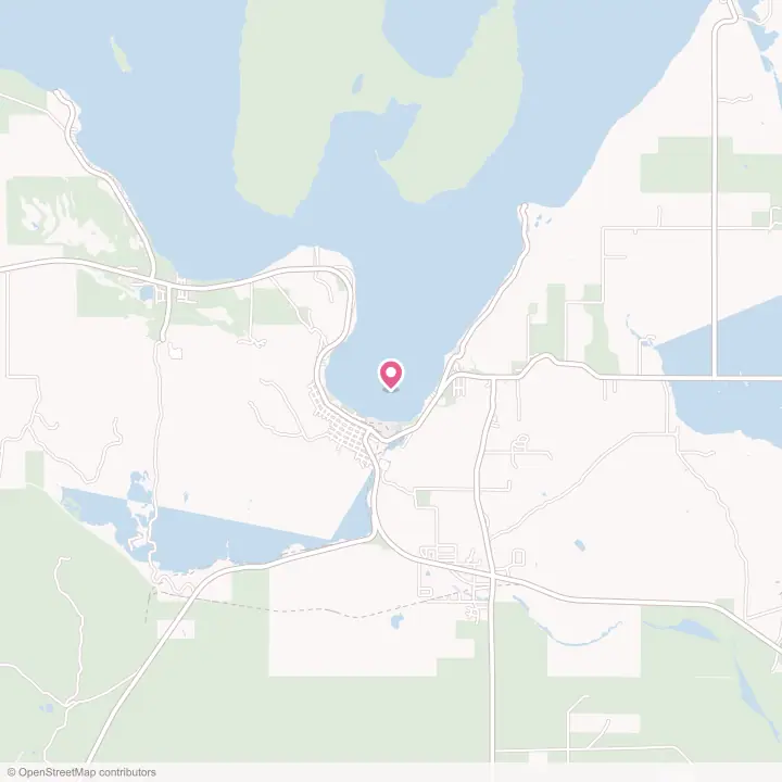 Map of the flower delivery area in Munising, Michigan