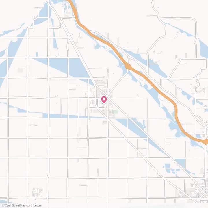 Map of the flower delivery area in Wapato, Washington