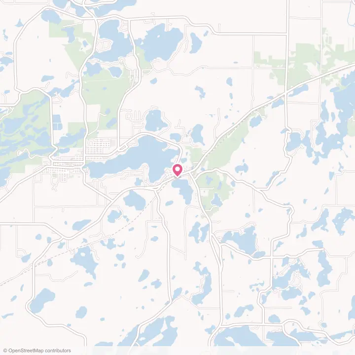 Map of the flower delivery area in Deerwood, Minnesota
