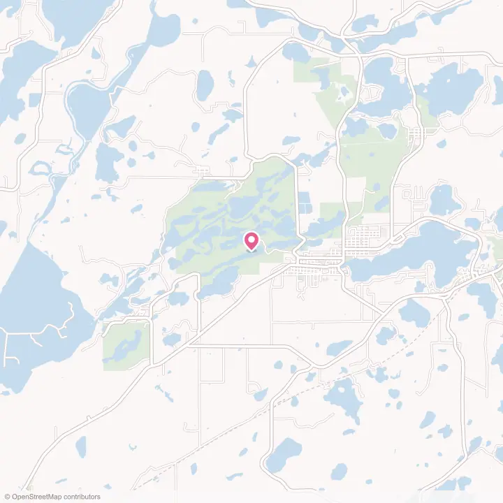 Map of the flower delivery area in Ironton, Minnesota