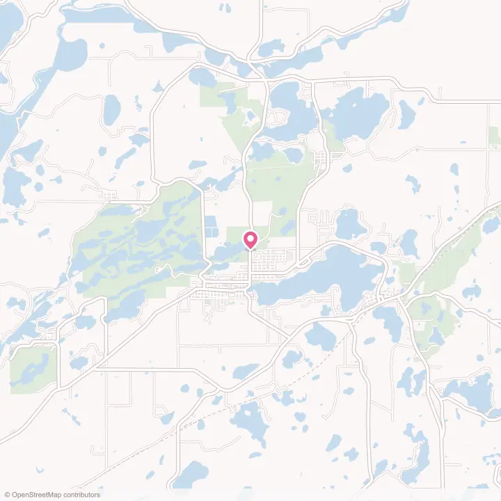 Map of the flower delivery area in Crosby, Minnesota