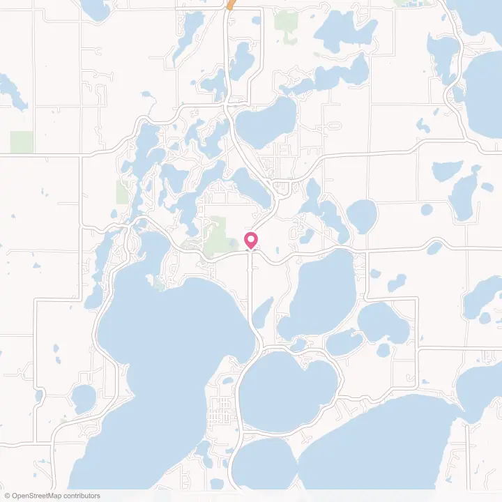Map of the flower delivery area in Nisswa, Minnesota