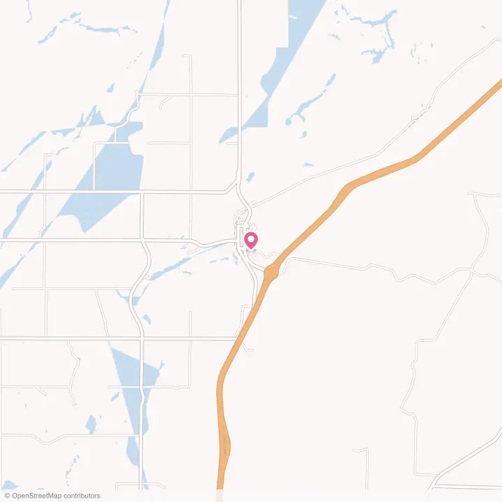 Map of the flower delivery area in Mesa, Washington