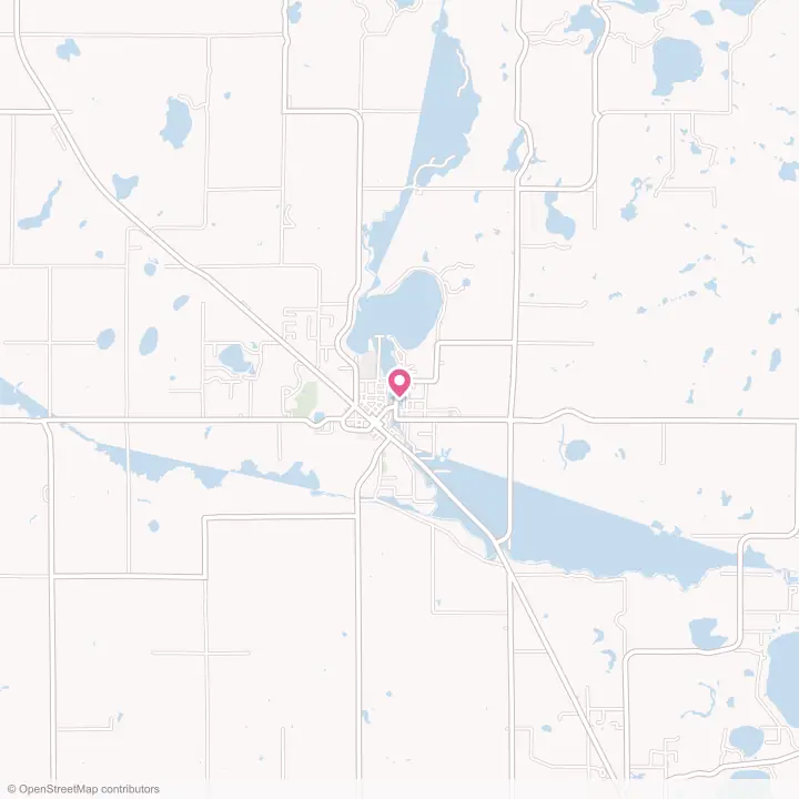 Map of the flower delivery area in Pine River, Minnesota