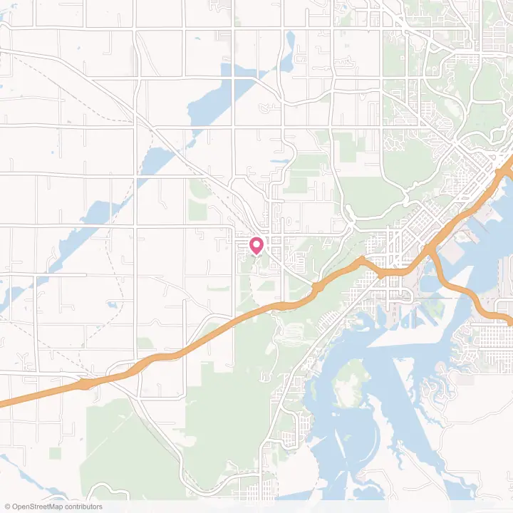 Map of the flower delivery area in Proctor, Minnesota