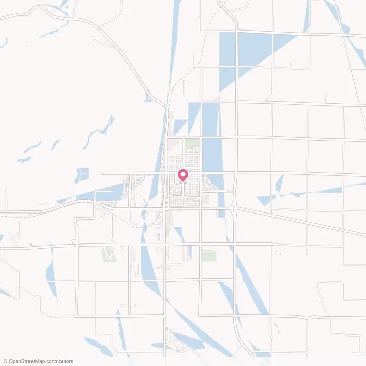 Map of the flower delivery area in Othello, Washington