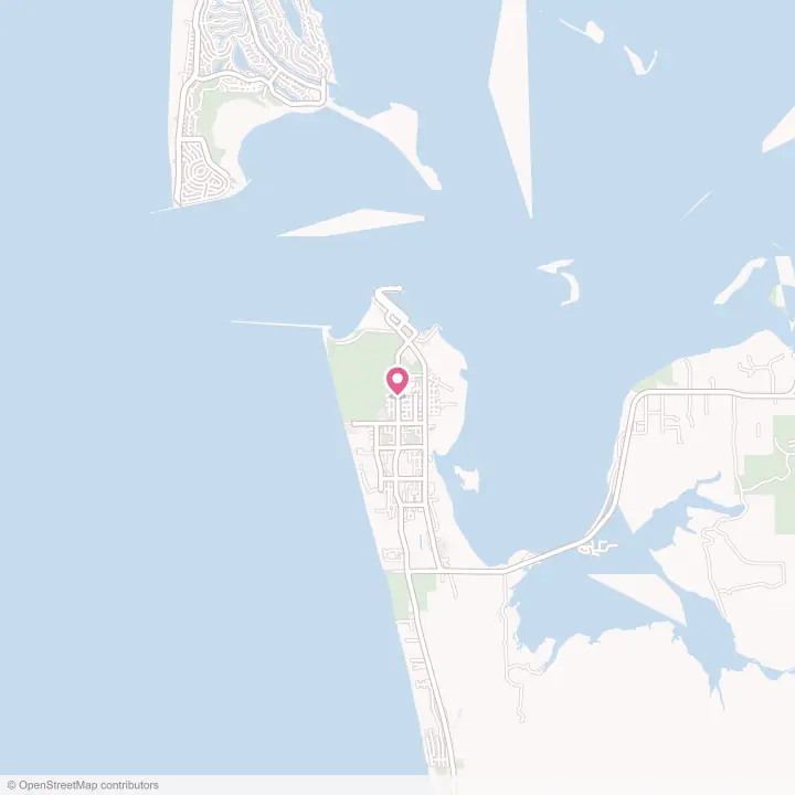 Map of the flower delivery area in Westport, Washington