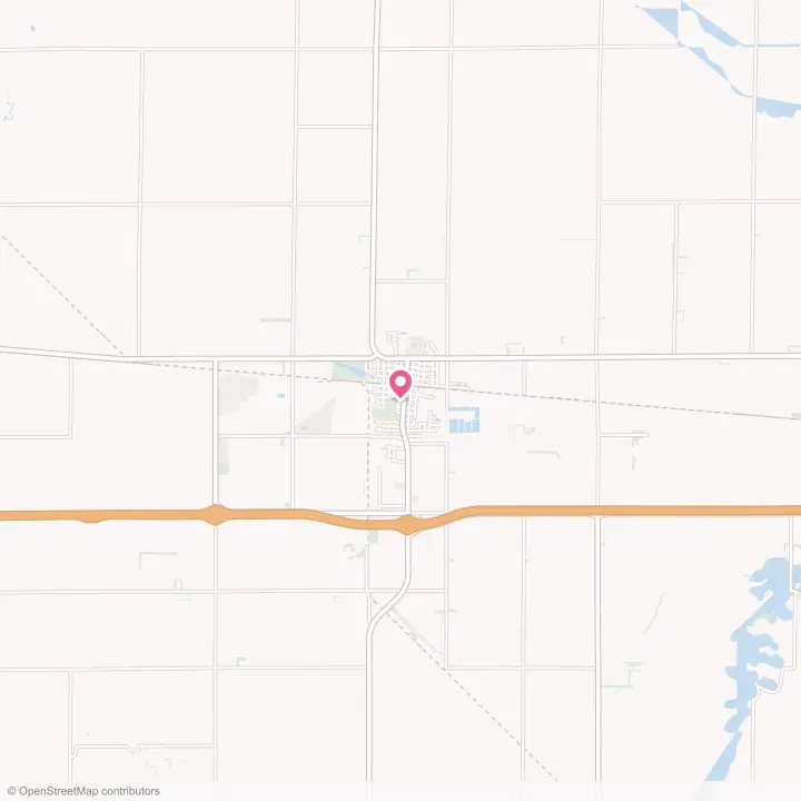 Map of the flower delivery area in Casselton, North Dakota