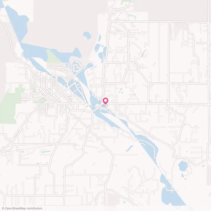 Map of the flower delivery area in McKenna, Washington