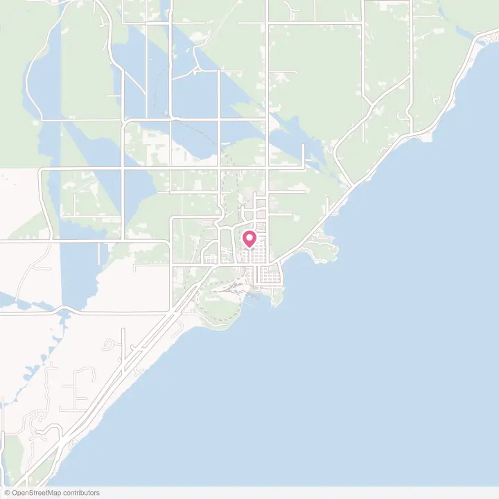 Map of the flower delivery area in Two Harbors, Minnesota
