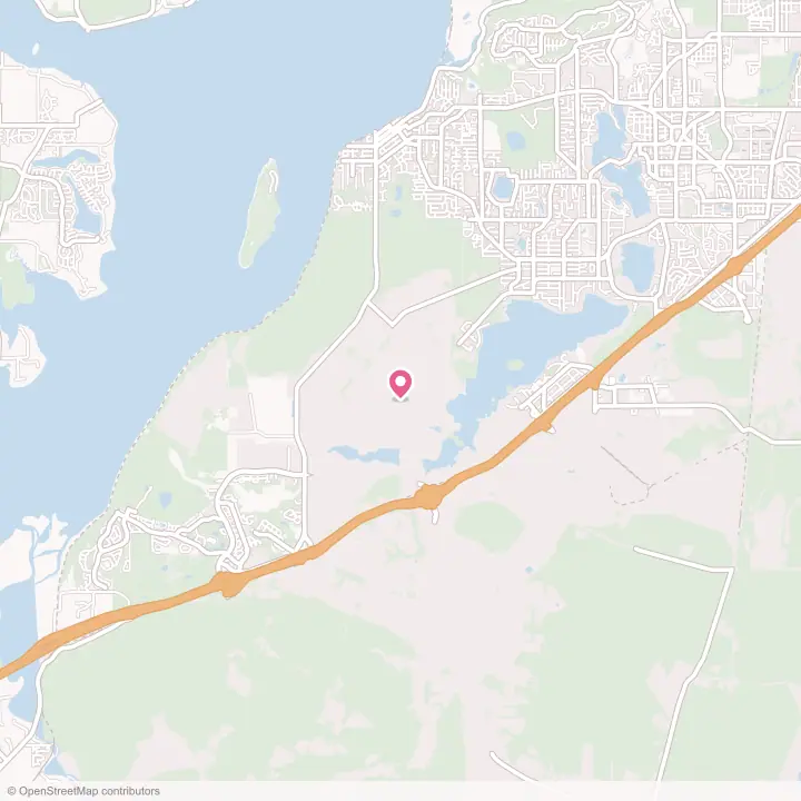 Map of the flower delivery area in North Fort Lewis, Washington