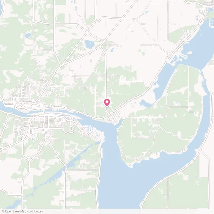 Map of the flower delivery area in Dollar Bay, Michigan