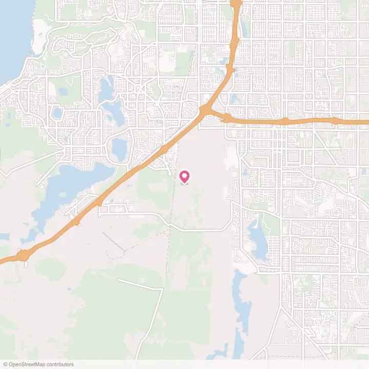 Map of the flower delivery area in McChord AFB, Washington