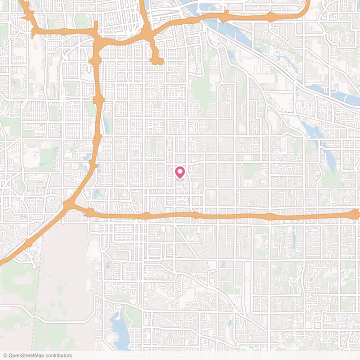 Map of the flower delivery area in Midland, Washington