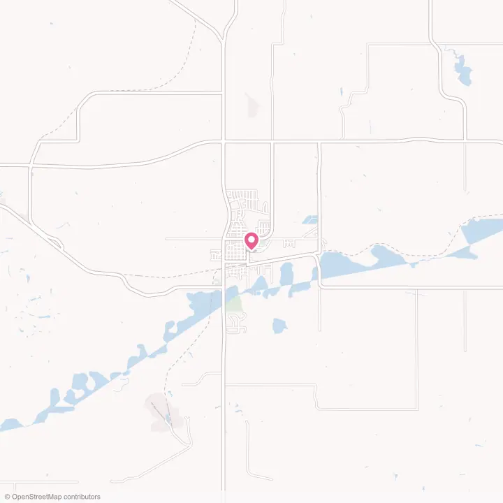 Map of the flower delivery area in Beulah, North Dakota