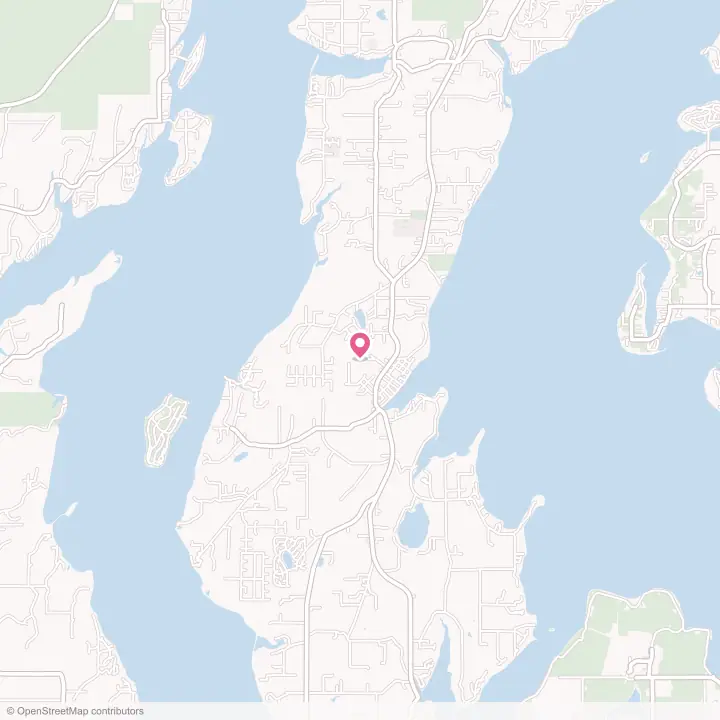 Map of the flower delivery area in Home, Washington