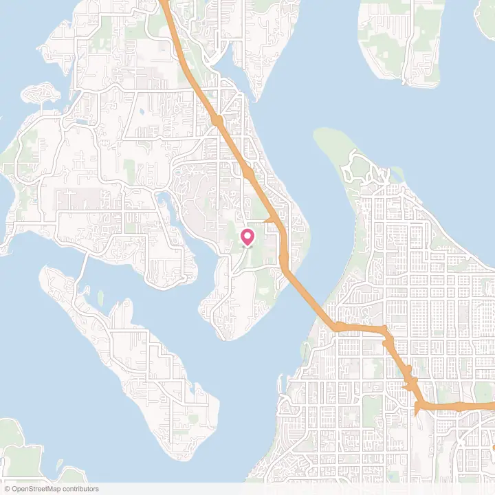 Map of the flower delivery area in Wollochet, Washington