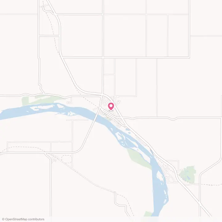 Map of the flower delivery area in Washburn, North Dakota