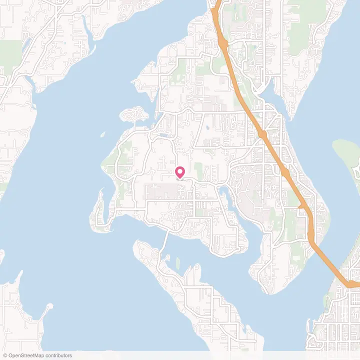 Map of the flower delivery area in Artondale, Washington