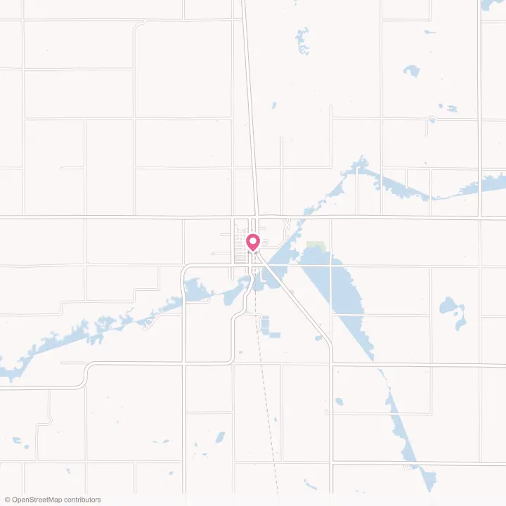 Map of the flower delivery area in Mahnomen, Minnesota